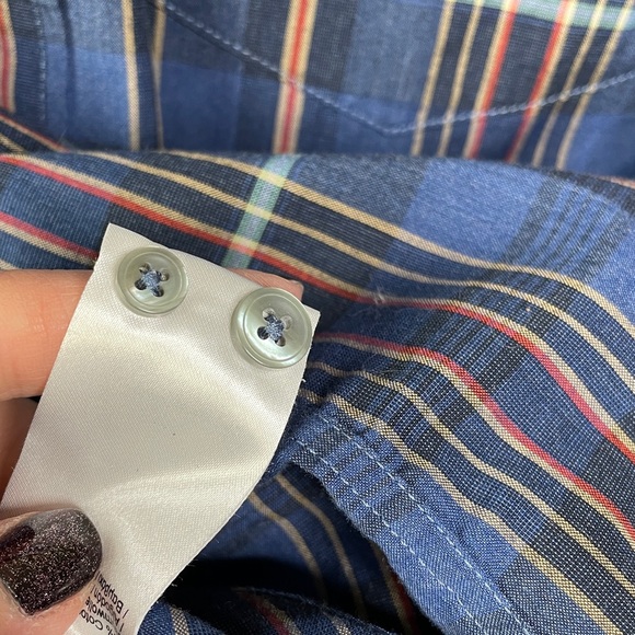 Lacoste plaid 2 pack shirt bundle - sz 38 (small, neck 14.5) - Picture 13 of 13